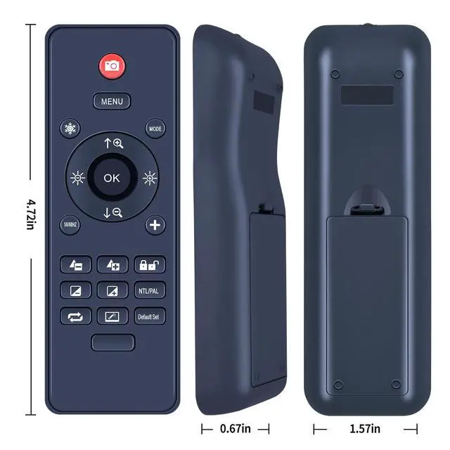 Alt view image 2 of 5 - RYQIF Replacement Remote Control Compatible with Andonstar AD210 10.1 Inch LCD Digital Microscope AD210 AD246S-M AD249S-M AD109 AD409 Pro AD249S-Max AD210S-Pro AD407 Pro AD208S-Pro AD246S-P