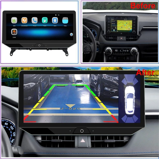 Alt view image 2 of 5 - For Toyota RAV4 Radio upgrade 2019 2020 2021 2022,Android Stereo replacement, IPS 12.3inch touch screen,8 core COU 4G RAM 64G ROM, wireless carplay Android Auto