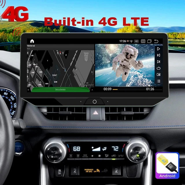 Alt view image 5 of 5 - For Toyota RAV4 Radio upgrade 2019 2020 2021 2022,Android Stereo replacement, IPS 12.3inch touch screen,8 core COU 4G RAM 64G ROM, wireless carplay Android Auto