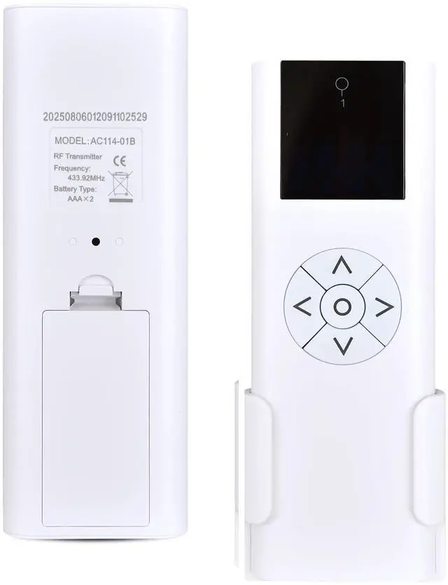 Main image of WDZP New AC114-01 Blinds Remote Control1 Channel RF Transmitter(433.92Mhz) for Electric Blind, Shade and Sunshade
