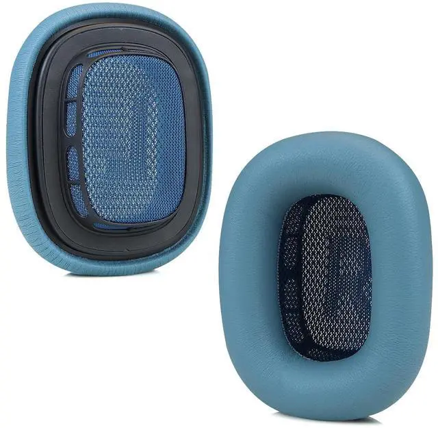 Alt view image 5 of 5 - Sinowo Lambskin Ear Cushions for Apple AirPods Max Headphones Replacement Earpads Sweat Proof Ear Cups Cushion Easy to Install with Magnet,Sheepskin and Memory Foam(Blue)