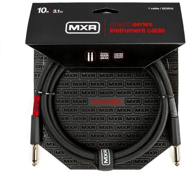 Main image of Briskdrop MXR DCIR10 Stealth Series Instrument Cable - 10 Ft (2 Pack)