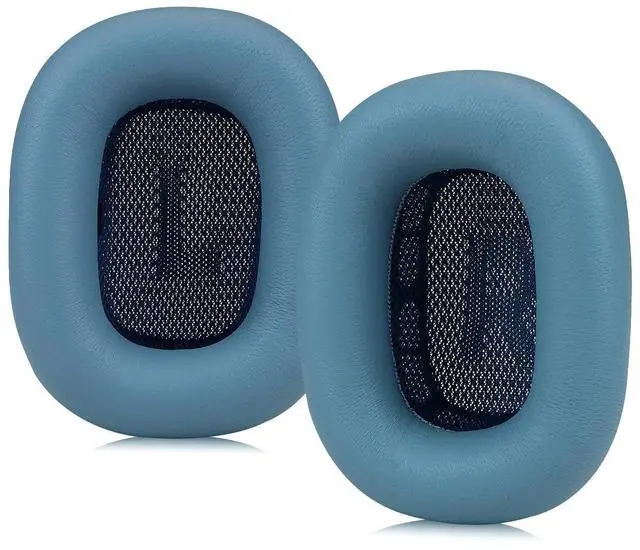 Main image of Sinowo Lambskin Ear Cushions for Apple AirPods Max Headphones Replacement Earpads Sweat Proof Ear Cups Cushion Easy to Install with Magnet,Sheepskin and Memory Foam(Blue)