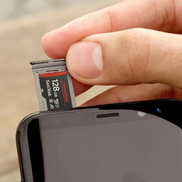 Alt view image 4 of 4 - SanDisk 128GB ImageMate microSDXC UHS-1 Memory Card with Adapter - 120MB/s, C10, U1, Full HD, A1 Micro SD Card - SDSQUA4-128G-AW6KA