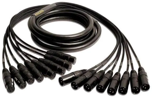 Main image of Mogami Gold 8 XLR-XLR-25 Audio Snake Cable, 8 Channel Fan-Out, XLR-Female to XLR-Male, Gold Contacts, Straight Connectors, 25 Foot