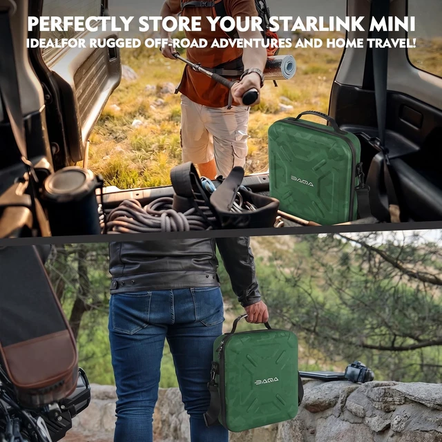 Alt view image 5 of 5 - Daqa Ultra-Light Case for Starlink Mini, Waterproof EVA Shockproof Bag