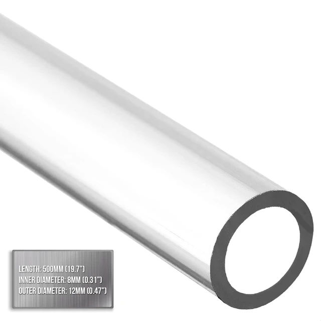 Alt view image 2 of 5 - Dracaena.io 16-Pack PETG Hard Tubing 16mm OD 12mm ID, 430mm, Transparent