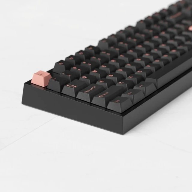 Alt view image 3 of 5 - Fogruaden PBT Keycaps Set, Cherry Profile Custom Keycap for Mechanical Keyboard Dark Pink Keycaps