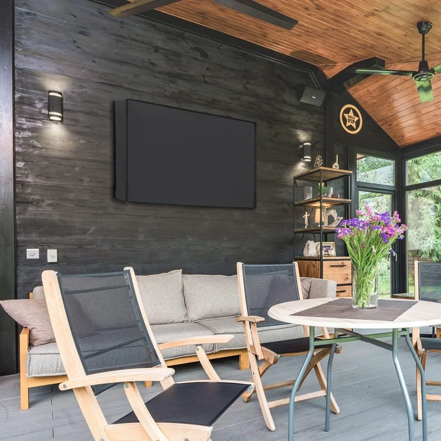 Alt view image 2 of 5 - Easy-Going Waterproof Outdoor TV Cover 22-24 inch, Dark Gray