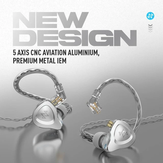 Alt view image 3 of 5 - NFACOUS NM25 in Ear Earphone Earbuds,Wired Studio Monitoring,for Musicians,Vocalists & Audio Engineers,All Metal Casing with Detailed Sound&Sound Isolating,1DD, Durable Detachable 2pin Cable