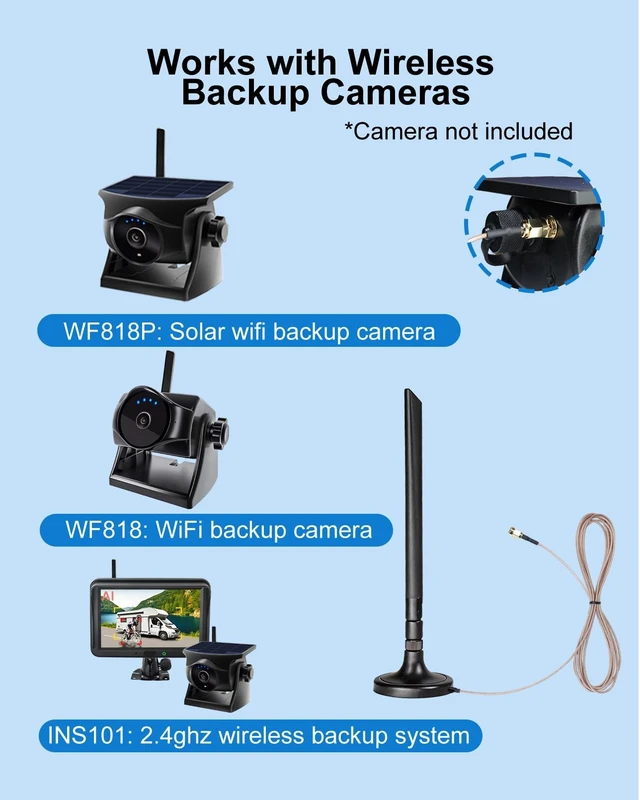 Alt view image 2 of 5 - INSEETECH Foldable 5dBi Magnetic Truck RV WiFi Antenna, No Drilling Needed