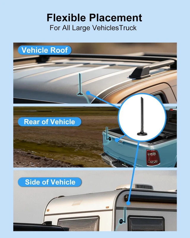 Alt view image 5 of 5 - INSEETECH Foldable 5dBi Magnetic Truck RV WiFi Antenna, No Drilling Needed