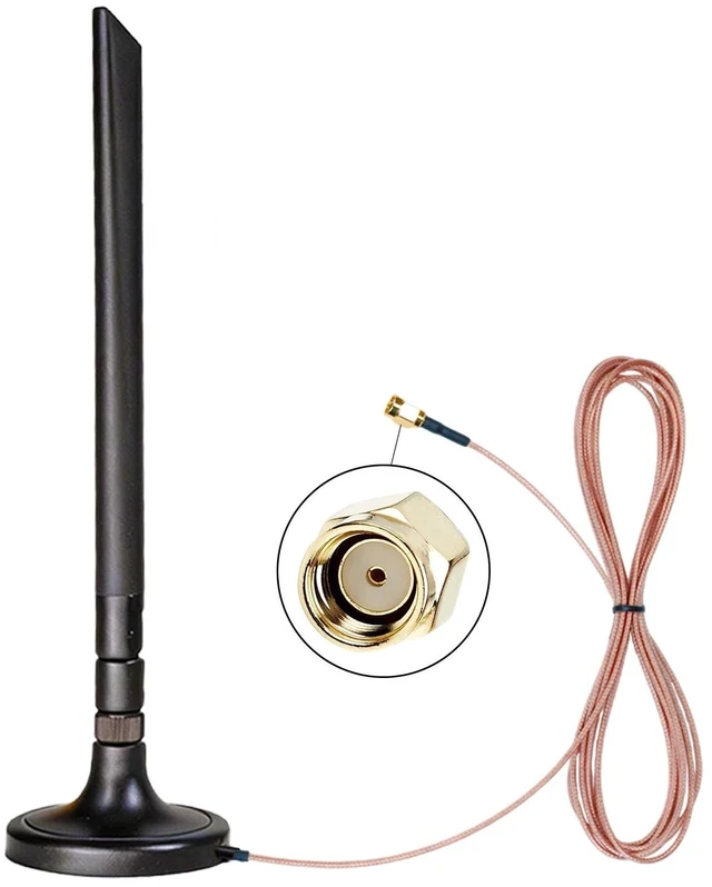 Main image of INSEETECH Foldable 5dBi Magnetic Truck RV WiFi Antenna, No Drilling Needed