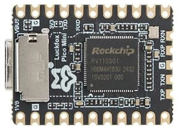 Alt view image 4 of 5 - EC Buying Luckfox Pico Mini B Linux AI Development Board RV1103 Micro Board Module Integrate ARM Cortex-A7/RISC-V MCU/NPU/ISP Processors 64MB DDR2 0.5TOPS Support int4 int8 int16 NPU with 128MB Flash