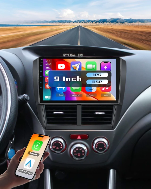 Main image of Hikity Double Din Car Stereo for Subaru Forester Impreza WRX STI 2008-2012