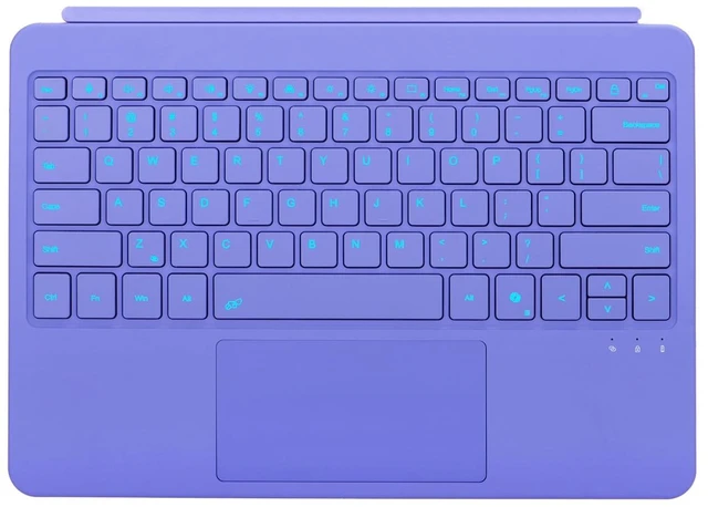 Main image of mobee Keyboard for Microsoft Surface Pro 12" Device 2025, Magnetic Detachable Type Cover with Multi-Touch Trackpad, Ultra-Slim, USB-C Rechargeable Battery, Purple
