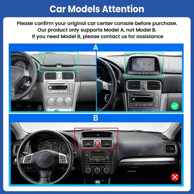 Alt view image 3 of 5 - Car Stereo for Subaru Forester 2004-2008 Radio with Wirelessly Carplay