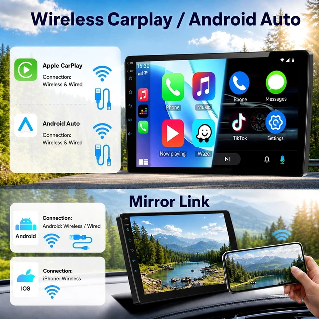Alt view image 4 of 5 - Car Stereo for Subaru Forester 2004-2008 Radio with Wirelessly Carplay