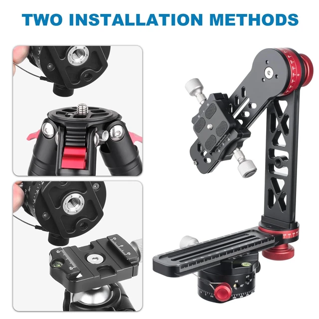 Alt view image 5 of 5 - CAVIX PH-720A Professional 720Gimbal Head Panoramic VR Tripod Head - 15kg/33lbs Heavy Duty Load Capacity, with Quick Release Plate for DSLR/Mirrorless Camera, Tripod, Ball Head, Panorama Photography