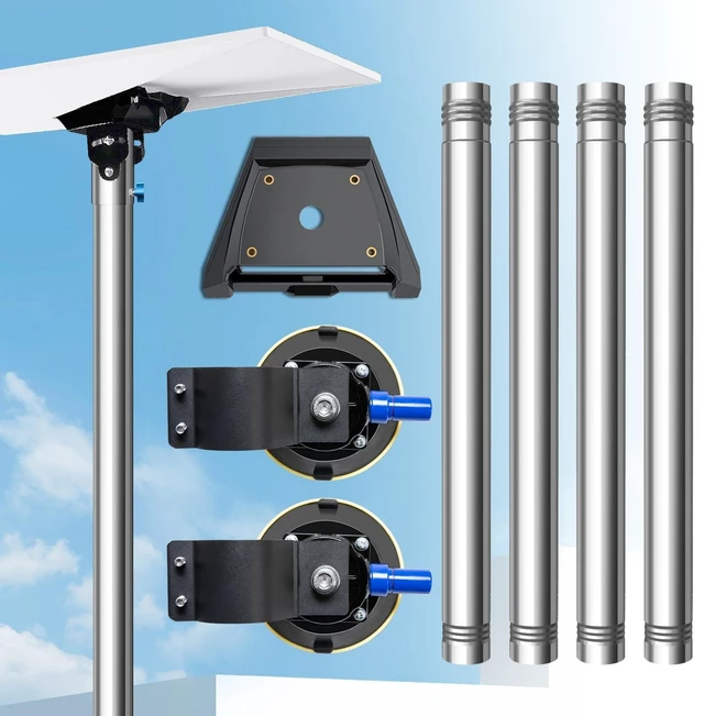 Main image of Starlink Standard 4/4X Pole Mount, Starlink Gen 3/4 Suction Cup Pole Mount