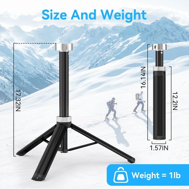 Alt view image 3 of 5 - LP Starlink Mini Tripod with Stakes, Portable Tripod Stand Mount Compatible with New and Old Starlink Mini, Aluminum Stand with Carry Bag for Camping RV Travel Outdoor Use