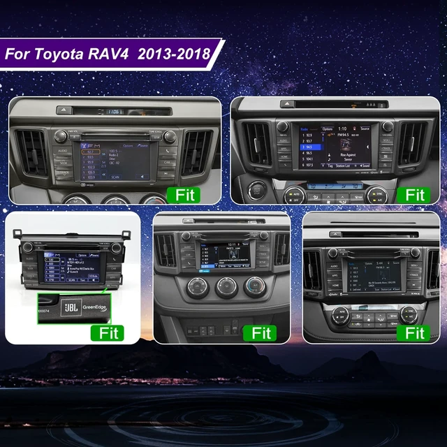 Alt view image 2 of 5 - 64G 5GWiFi Upgrade Car Radio for Toyota RAV4 2013 2014 2015 2016 2017 2018