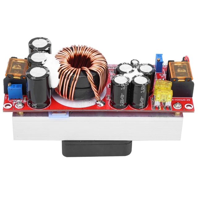 Alt view image 3 of 5 - Ejoyous DC to DC Converter, 1500W 30A Voltage Step Up Boost Converter 10-60V to 12-97V CC CV Power Supply Module