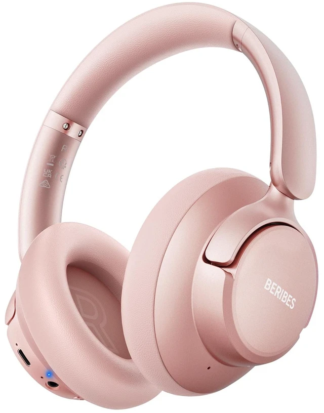 Main image of BERIBES Hybrid Active Noise Cancelling Headphones Wireless Over Ear 70Hours