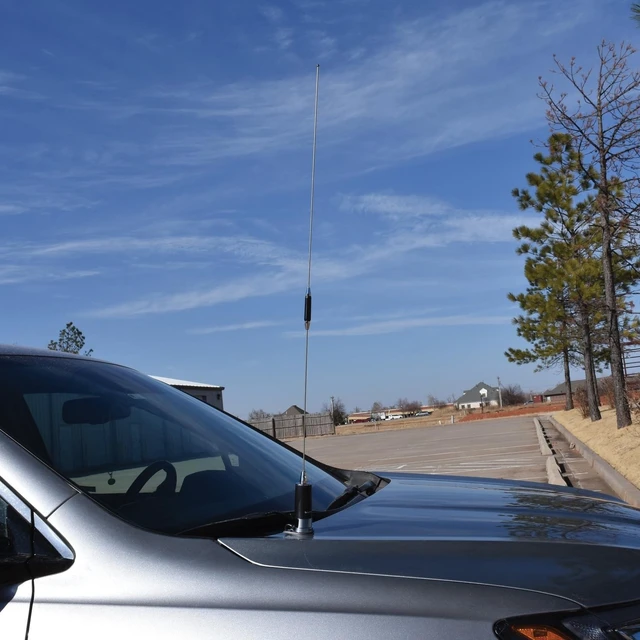 Alt view image 5 of 5 - Browning Amateur Dual-Band 144 to 148 MHz/430 to 450 MHz Pretuned NMO Antenna (Chrome)