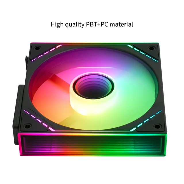 Alt view image 5 of 5 - TR Thermalright TL-M12QR-S X3 Case Fan Wireless Splicing, Building Blocks CPU Cooler Comes with ARGB Mirror Light Effect,PC PWM Silent Cooling with 1500RPM Speed, CPU Cooler Fan (Rev