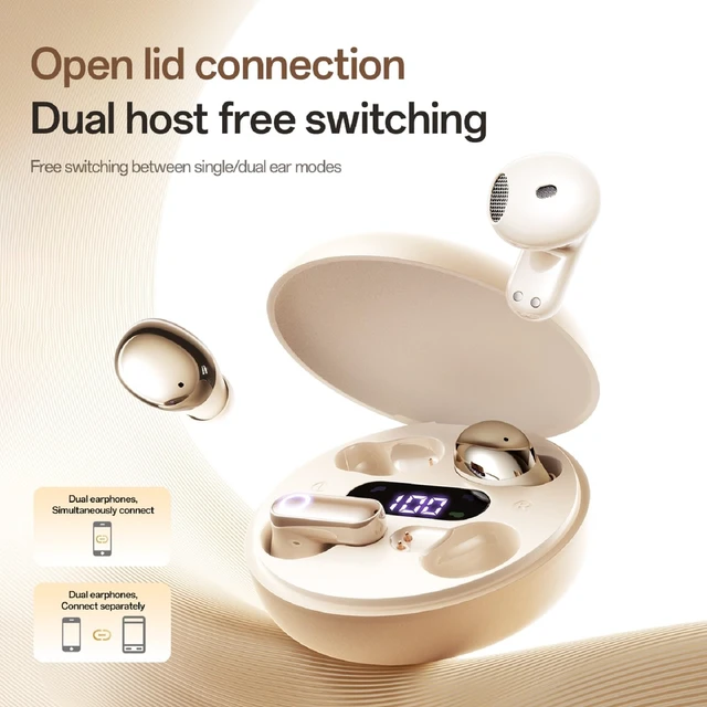 Alt view image 5 of 5 - Xmenha Small Invisible Mini 2 Set Earbuds Wireless Bluetooth Tiny Ear Buds for Small Ear Canals Kids Micro Invisible Headphones Low Profile Tiny Smallest Sleep Discreet Hidden Earbuds for Work