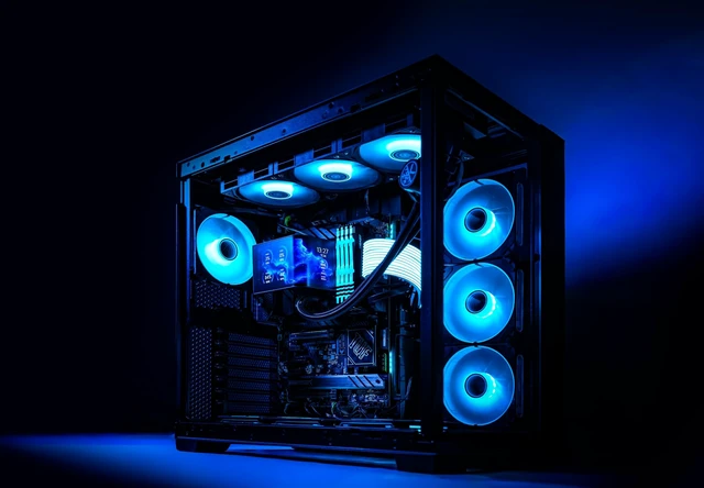 Alt view image 5 of 5 - KINGCOOL Orbitto 360mm AIO CPU Cooler with 6.67-inch Curved Display Black