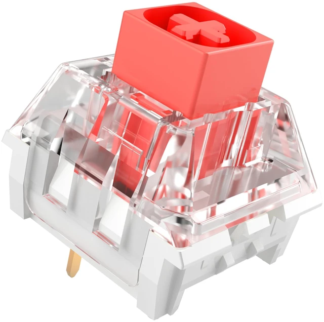 Main image of Kailh Box Red Switches for Mechanical Keyboard,3-Pin 45gf Linear/Factory Lubed/Dust&Waterproof Switches(Kailh Box Red,108Pcs)