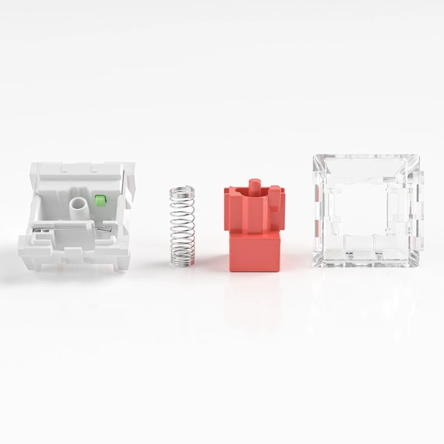 Alt view image 3 of 5 - Kailh Box Red Switches for Mechanical Keyboard,3-Pin 45gf Linear/Factory Lubed/Dust&Waterproof Switches(Kailh Box Red,108Pcs)