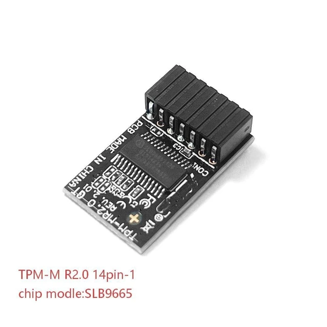 Alt view image 4 of 4 - IFIXAI TPM 2.0 Module LPC 14PIN Module SLB9665 for ASUS ROG Strix Z370-E