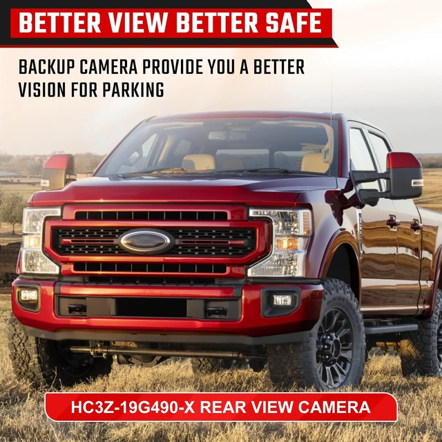 Alt view image 5 of 5 - HC3Z-19G490-X Backup Camera Fit for Ford F250 F350 Super Duty 2017-2019