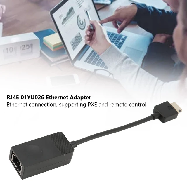 Alt view image 2 of 5 - SUNGOOYUE RJ45 Ethernet LAN Network Adapter, RJ45 01YU026 Ethernet Adapter 10/100Mbps Network Adapter for X280 for X390 Yoga for T495s for L13Yog