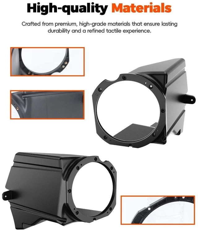 Alt view image 4 of 5 - HugeUTV 6.5" Under Dash Speaker Pods for Polaris RZR PRO XP/PRO R/Turbo R