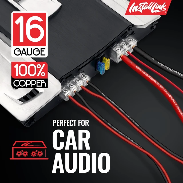 Alt view image 4 of 5 - Install Link 16 AWG Gauge Speaker Wire (100 Feet) Car or Home Theater (OFC)