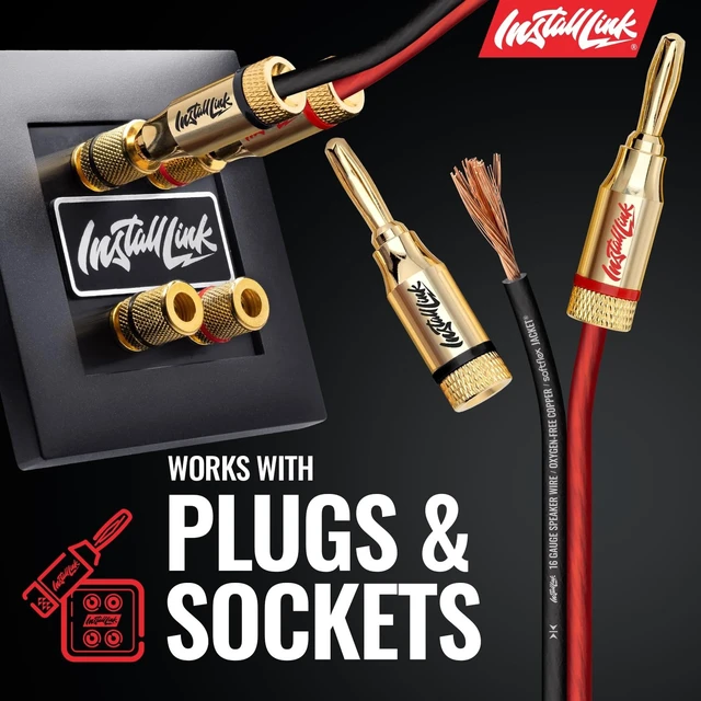 Alt view image 5 of 5 - Install Link 16 AWG Gauge Speaker Wire (100 Feet) Car or Home Theater (OFC)