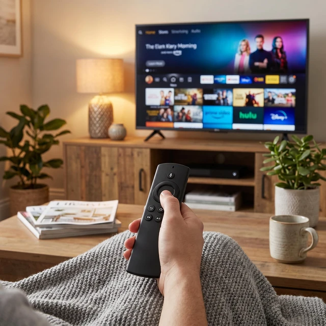 Alt view image 5 of 5 - SUNGOOYUE TV Voice Remote Control, Easy Pairing Fast Response Impact for TV Stick Box Cube 1st 2nd Gen Black