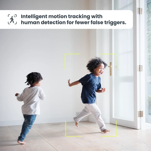Alt view image 5 of 5 - Feit Electric Smart Security Camera Bulb, 2K QHD Resolution, 2-Way Audio, Human Tracking, 350 Pan, Night Vision, Motion Alerts, E26 Base, Alexa/Google Assistant Compatible, CAM/PAN/WIFI/E26/2K