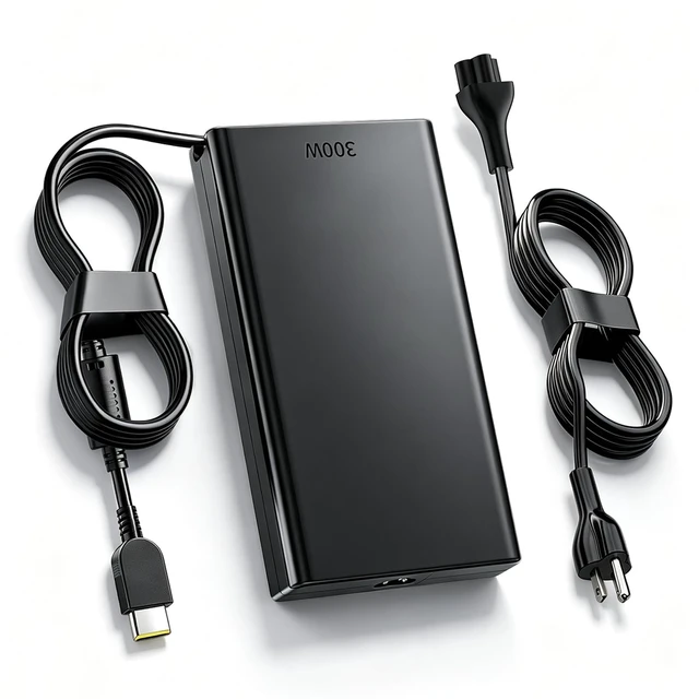 Alt view image 2 of 5 - Slim 300W 20V 15A AC Adapter Charger Compatible with Lenovo Laptop