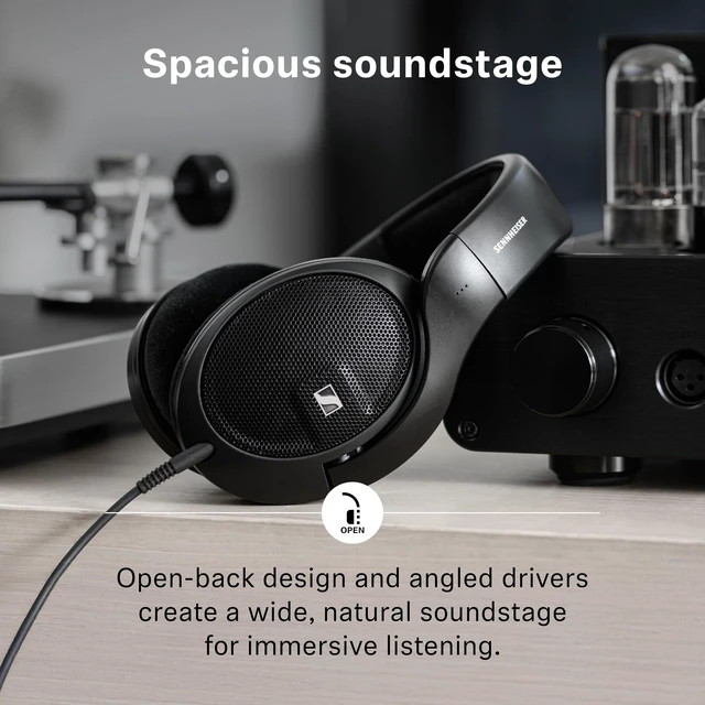 Alt view image 3 of 5 - Sennheiser HD 560S Open-Back Over-Ear Wired Audiophile Headphones