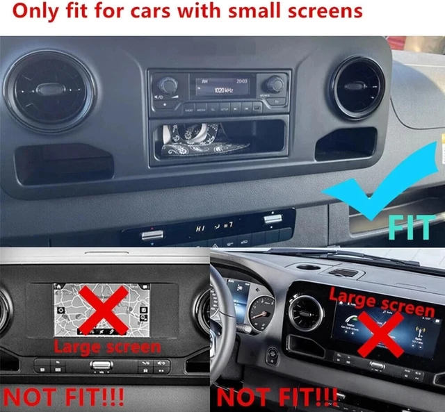 Alt view image 2 of 5 - 10.1" HD Car Stereo for Mercedes Benz Sprinter 2018-2022 Touch Screen Double Din Compatible Apple Carplay Wireless Android Auto with GPS Navigation, Voice Control, Mirror Link, Bluetooth