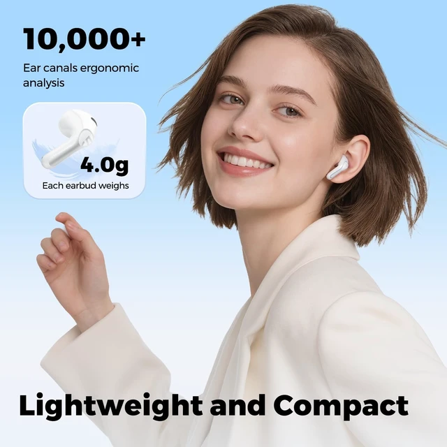 Alt view image 4 of 5 - SoundPEATS Air6 HS LDAC Hi-Res Wireless Earbuds, Bluetooth 6.0, 13mm Driver