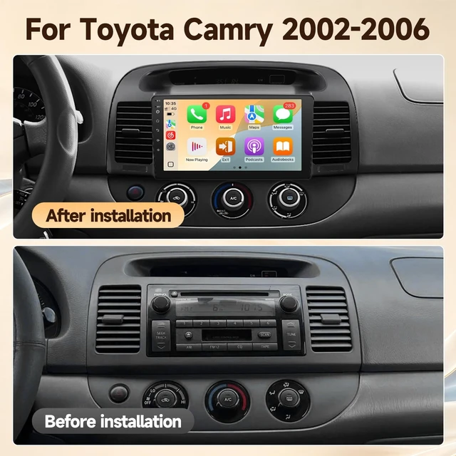 Alt view image 3 of 5 - Leadfan Linux Car Stereo for Toyota Camry 2002-2006