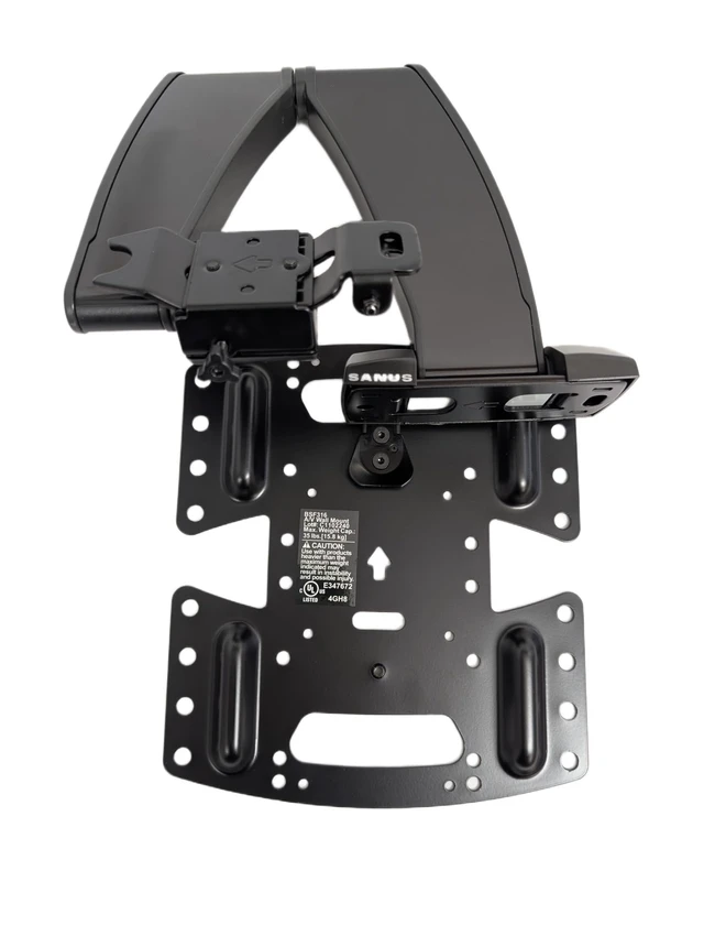 Alt view image 5 of 5 - SANUS Elite Advanced Full-Motion TV Wall Mount for 1943" TVs up to 35 lbs Tilts, Swivels & Extends 16" Black Brushed Metal Low Profile, Easy Install
