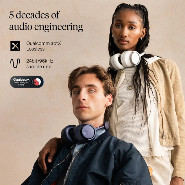 Alt view image 4 of 5 - Cambridge Audio Melomania P100 SE Headphones - Bluetooth, Active Noise Cancelling with Hi-Fi Sound, 100 Hour Playback with User Replaceable Battery, Gaming Mode and Carry Case - White