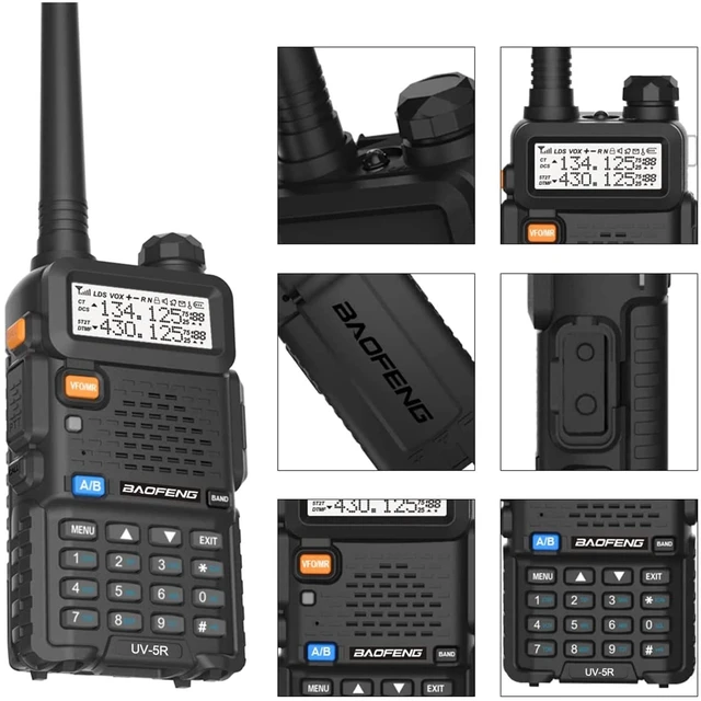 Alt view image 5 of 5 - BAOFENG UV-5R Ham Radio Handheld Two Way Radio Long Range Walkie Talkies